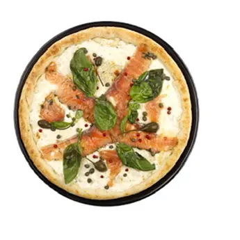 Fırın pizza — somon